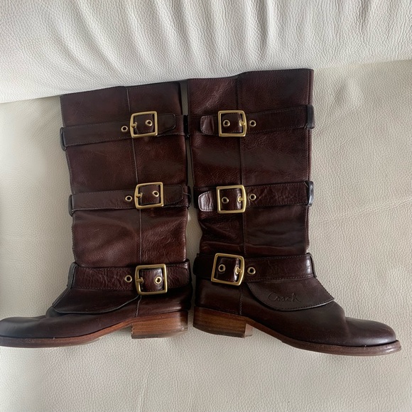 COACH est.1941 Leather Boots.,Leather inside, Jordan 6 1/2 B.Good used Condition - Picture 7 of 12